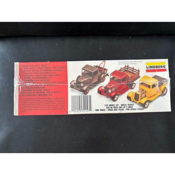 Vintage 1993 Lindberg '34 Ford Pickup 1:25 Scale Model Kit , Unopened Box - Picture 2 of 6